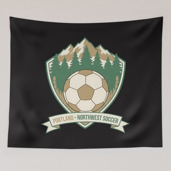 Item preview, Portland Northwest Soccer Vintage Mountain Crest Design designed and sold by PostersMode.