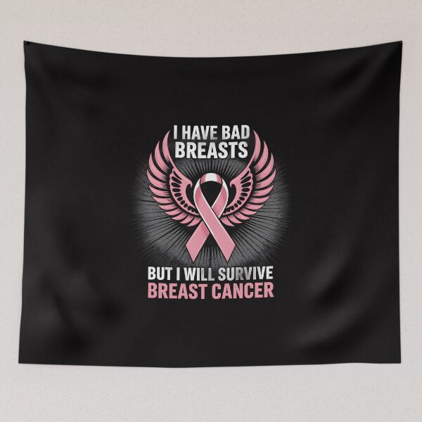 Item preview, I have bad breasts, but I will survive breast cancer designed and sold by Millsoft.