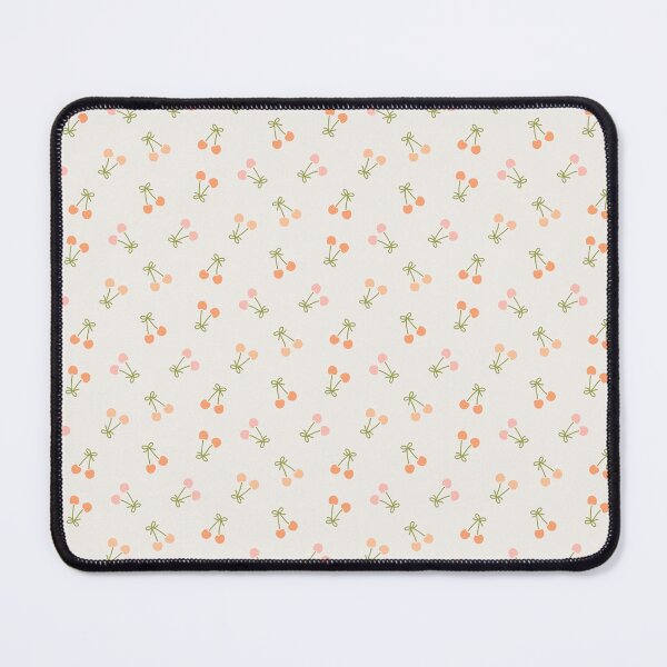 Item preview, Cute Tossed Cherry Fruit With Ribbon Bows In Peach Shades And Green designed and sold by EliveraDesigns.