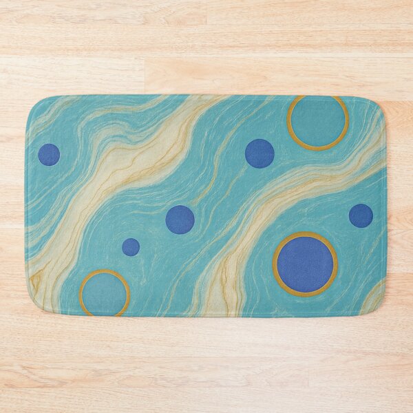 Item preview, Golden Veins on Ocean Blue designed and sold by annenambiro.
