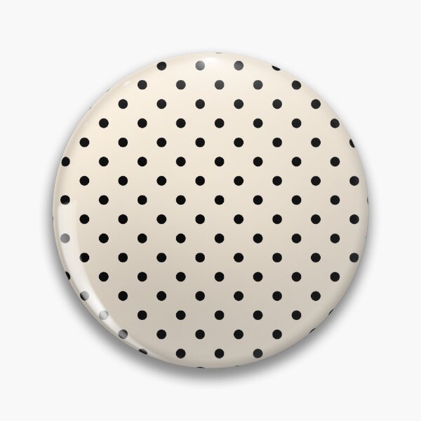 Item preview, Polka Dot Classic Pattern in Black and Almond Cream designed and sold by kierkegaard.