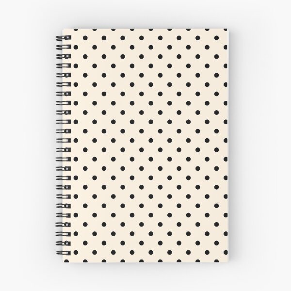 Item preview, Polka Dot Classic Pattern in Black and Almond Cream designed and sold by kierkegaard.