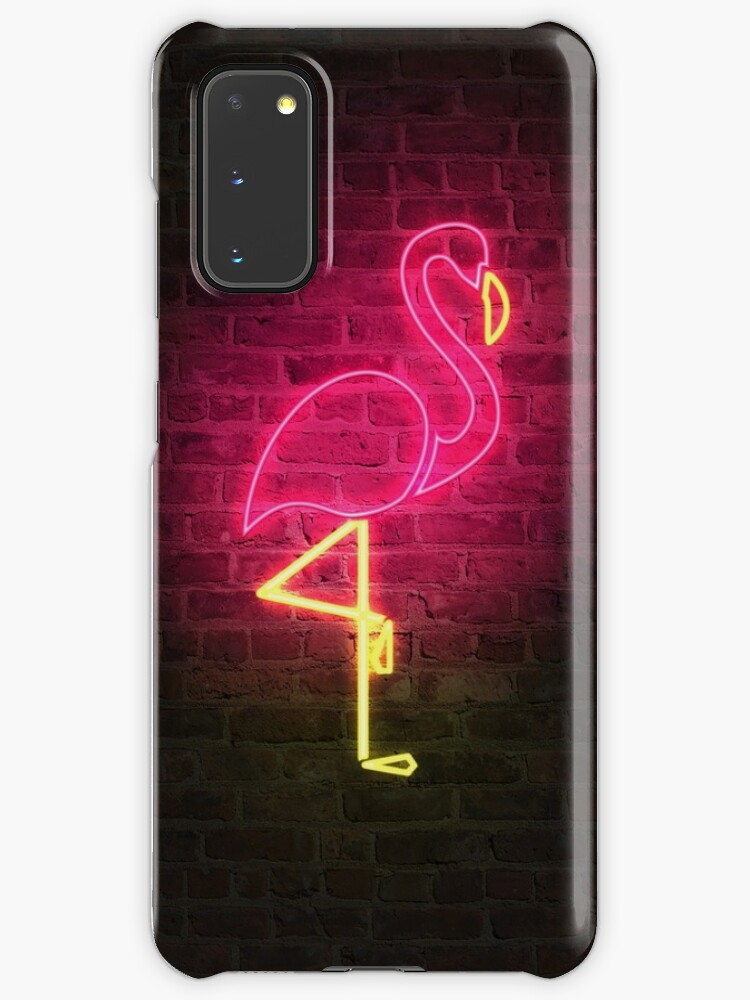 Flamingo Faux Neon Case Skin For Samsung Galaxy By Abirose30 Redbubble - flamingo roblox case skin for samsung galaxy by devioka redbubble