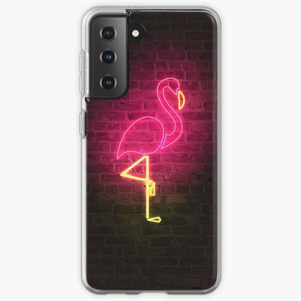 Flamingo faux neon Samsung Galaxy Soft Case