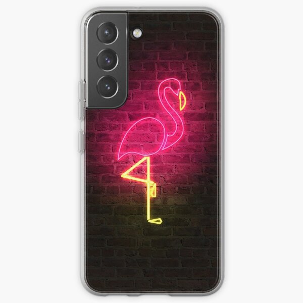 Flamingo faux neon Samsung Galaxy Soft Case