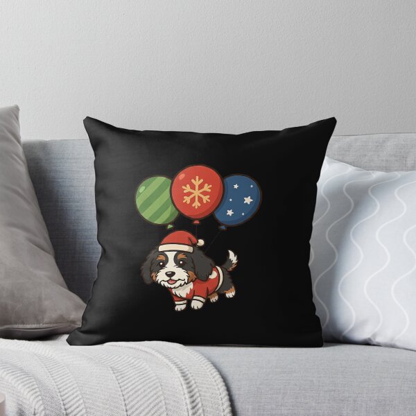 Item preview, Funny Bernedoodle Balloon Merry Christmas Animal Lover Xmas Mom Dad Kids designed and sold by FurryHavenPH.