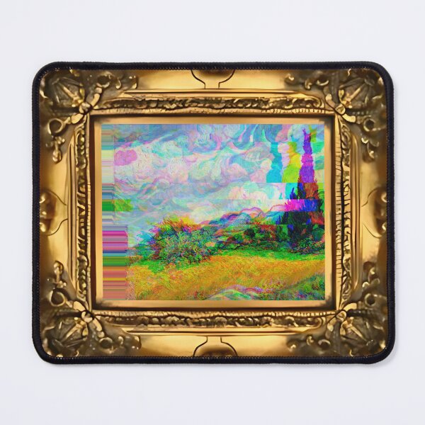 Item preview, Trippy VanGogh Wheat Fields with Cypress Tree designed and sold by Post Haste Art.