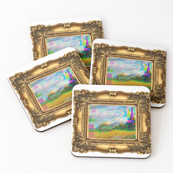 Item preview, Trippy VanGogh Wheat Fields with Cypress Tree designed and sold by Post Haste Art.