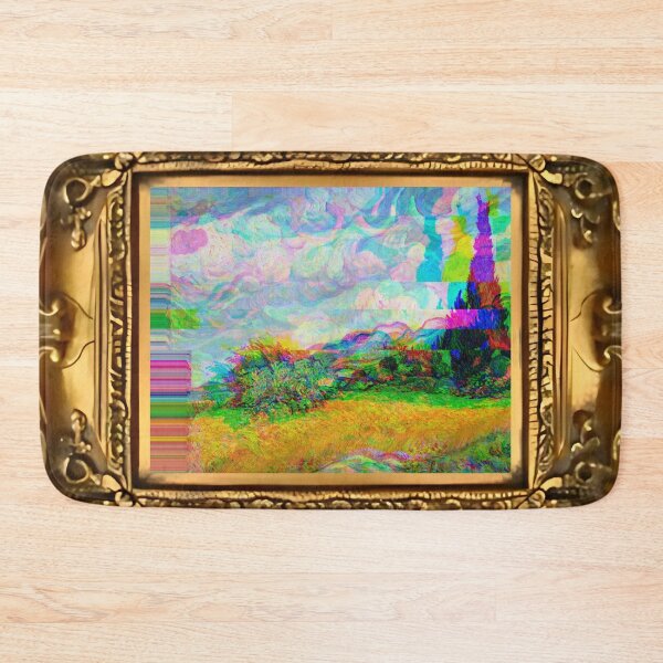Item preview, Trippy VanGogh Wheat Fields with Cypress Tree designed and sold by Post Haste Art.