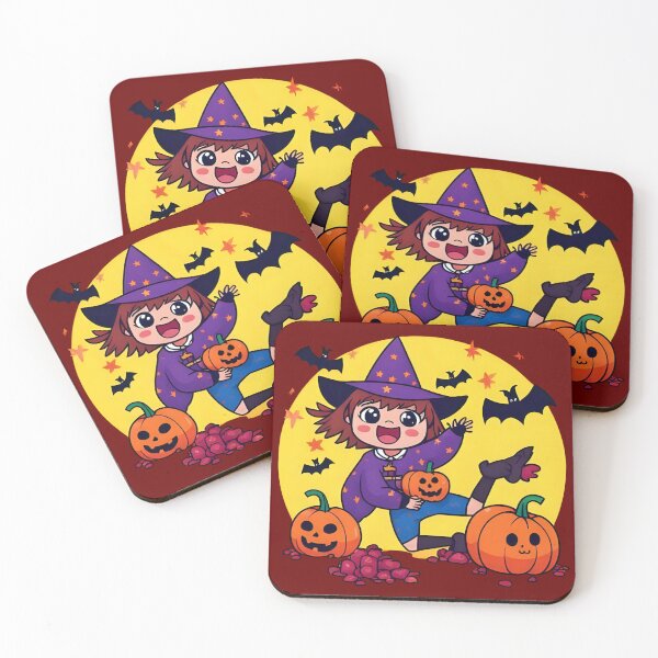 Item preview, "Happy Little Witch with Pumpkins" designed and sold by nighttime1990.