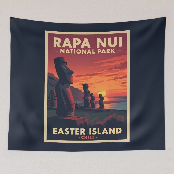 Item preview, Rapa Nui National Park - Chile - Easter Island designed and sold by GoodOldVintage.