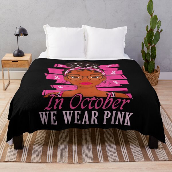 Item preview, Breast Cancer Awareness Black Afro Girl designed and sold by BASKF.