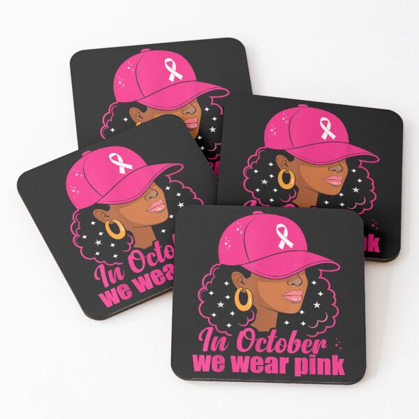Item preview, Breast Cancer Awareness Black Afro Girl  designed and sold by BASKF.