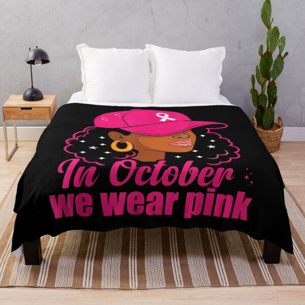 Item preview, Breast Cancer Awareness Black Afro Girl  designed and sold by BASKF.