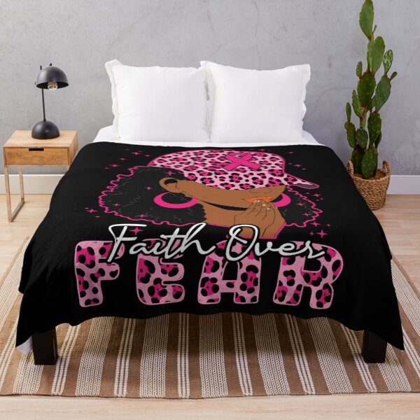Item preview, Breast Cancer Awareness Black Afro Girl designed and sold by BASKF.