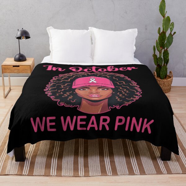 Item preview, Breast Cancer Awareness Black Afro Girl designed and sold by BASKF.