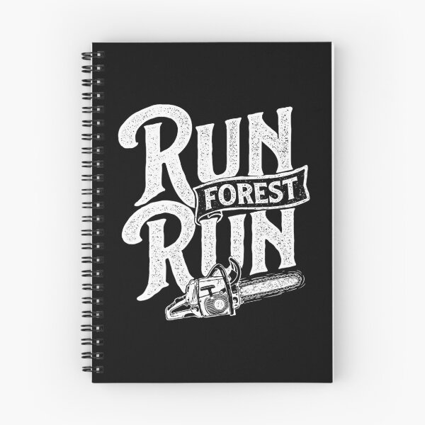 Item preview, Run Forest Run - Lumberjack Sawmill Worker Logger Chainsaw 		 designed and sold by steviearterof.