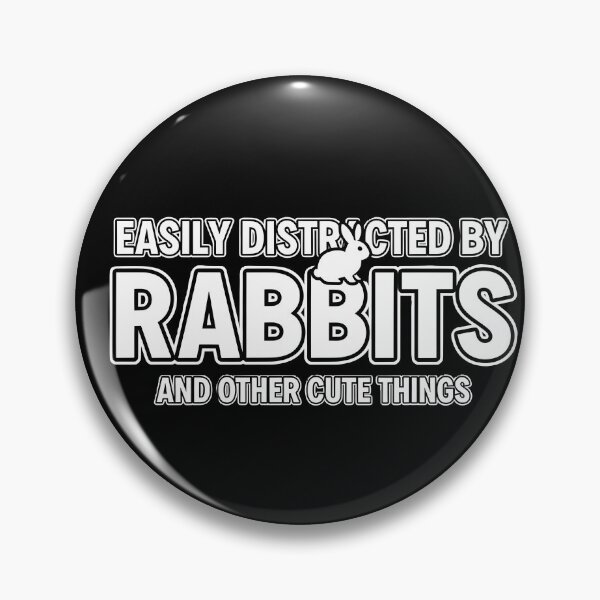 Item preview, "Chasing Cute Things" - Minimalist Rabbit Distraction Outline Graphic designed and sold by DMNindustries.