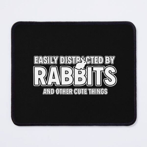 Item preview, "Chasing Cute Things" - Minimalist Rabbit Distraction Outline Graphic designed and sold by DMNindustries.