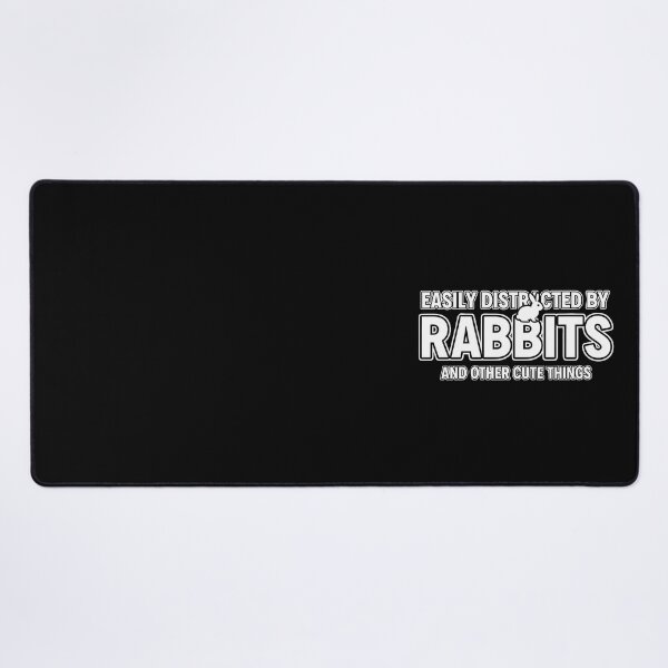 Item preview, "Chasing Cute Things" - Minimalist Rabbit Distraction Outline Graphic designed and sold by DMNindustries.