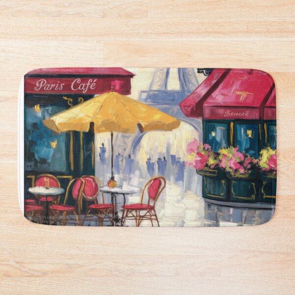 Item preview, French Café Terrace with Iconic Landmark | Art By Carraann  designed and sold by CARRAANN.