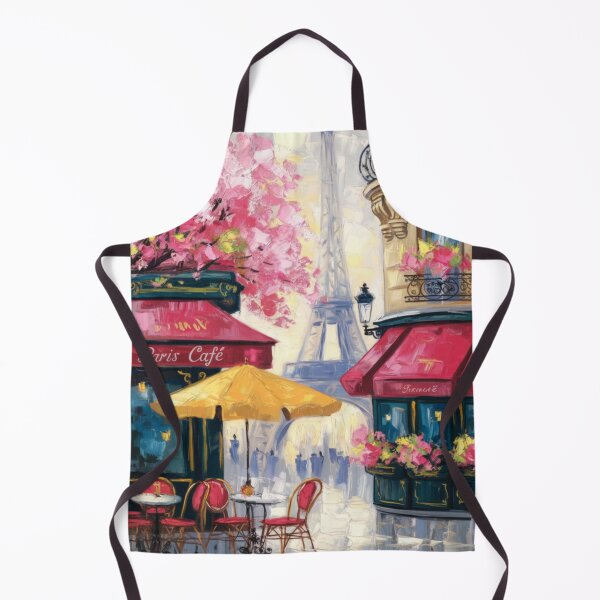 Item preview, French Café Terrace with Iconic Landmark | Art By Carraann designed and sold by CARRAANN.