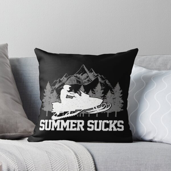 Item preview, Snowmobile Summer Sucks Funny Motor Sled Vintage 	 Pullover 	1	 designed and sold by yovalgoyesm.