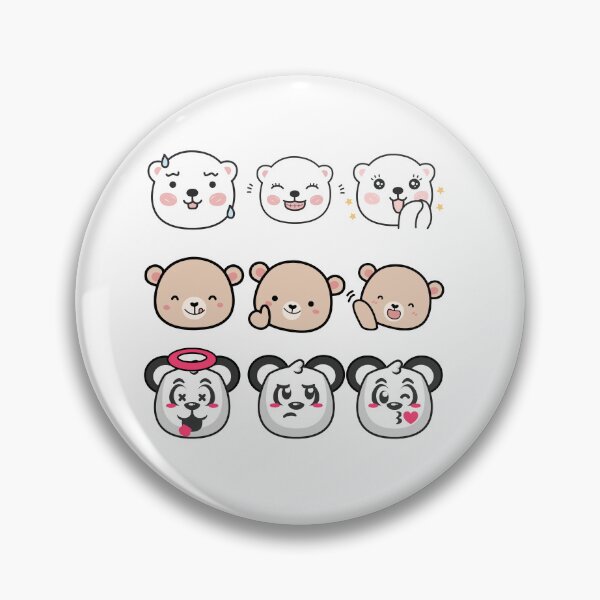 Item preview, Bear Panda Reaction Emoji Pack designed and sold by DariaOltes.