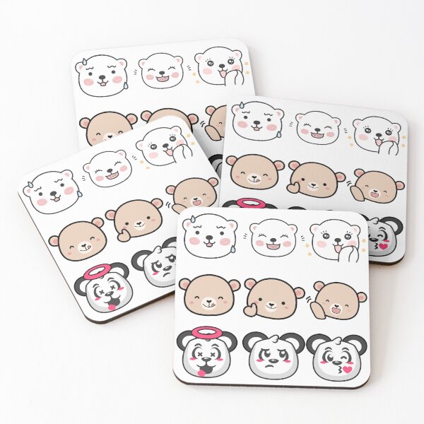 Item preview, Bear Panda Reaction Emoji Pack designed and sold by DariaOltes.