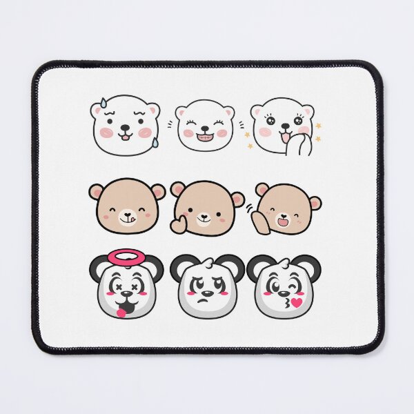Item preview, Bear Panda Reaction Emoji Pack designed and sold by DariaOltes.