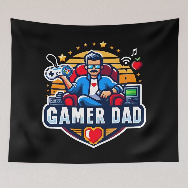 Item preview, Retro Gamer Dad Cool Video Game Enthusiast Design. designed and sold by The-T-In-Retro.