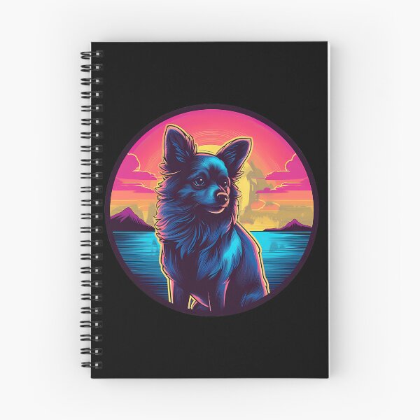Item preview, Retro Sunset Pomchi Dog 	1	 designed and sold by muffjapoe.