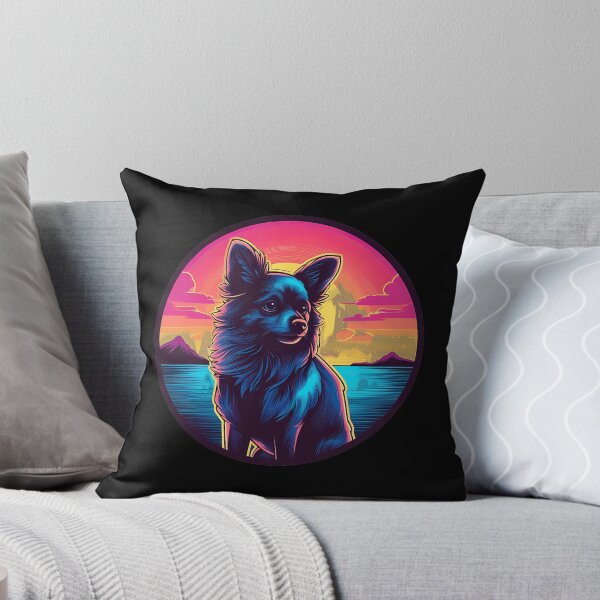 Item preview, Retro Sunset Pomchi Dog 	1	 designed and sold by muffjapoe.