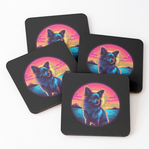 Item preview, Retro Sunset Pomchi Dog 	1	 designed and sold by muffjapoe.