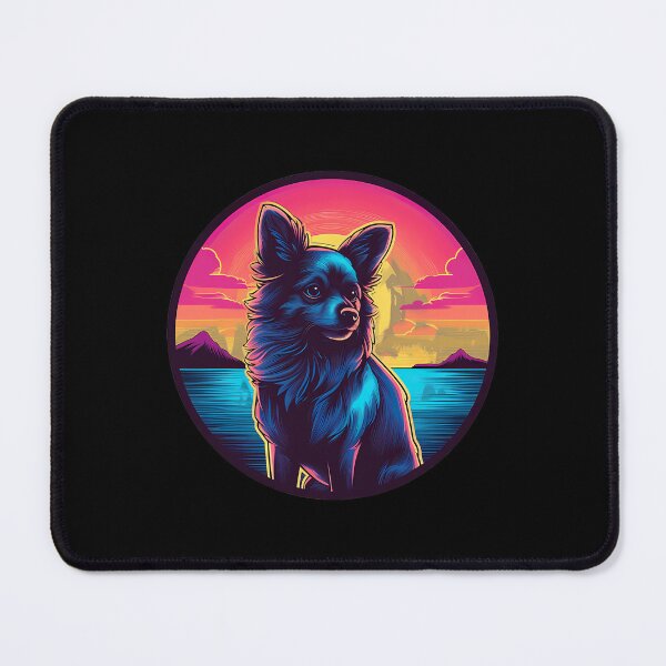 Item preview, Retro Sunset Pomchi Dog 1 designed and sold by muffjapoe.