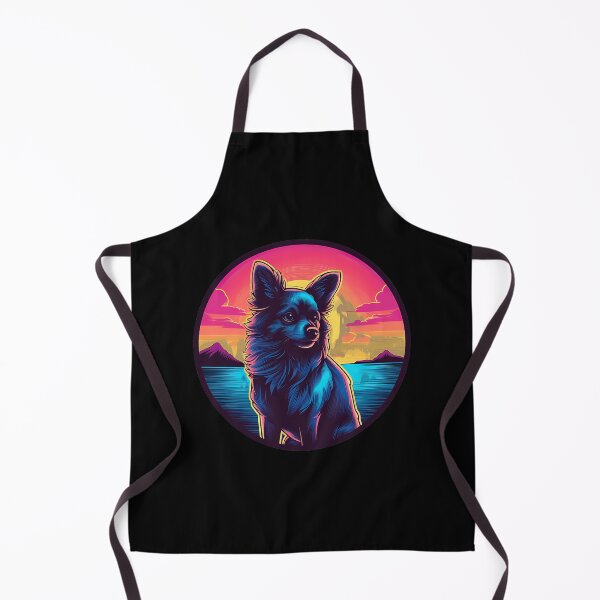 Item preview, Retro Sunset Pomchi Dog 1 designed and sold by muffjapoe.