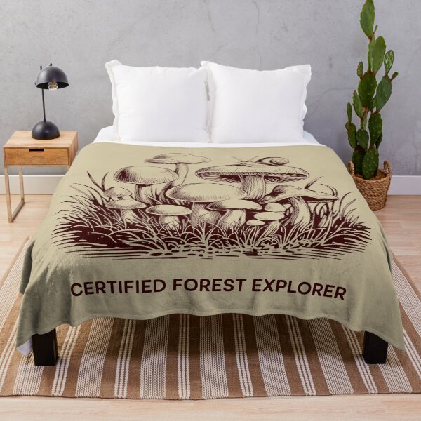 Item preview, Wild Mushroom Cluster with Tall Grass and Snail Detail designed and sold by SplashTastic.