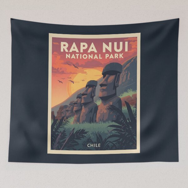 Item preview, Rapa Nui National Park - Chile - Easter Island designed and sold by GoodOldVintage.