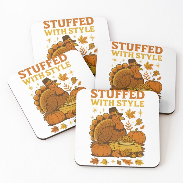 Item preview, Stuffed With Style – Funny Retro Thanksgiving Turkey Mid Century Design designed and sold by FluffyCreative.