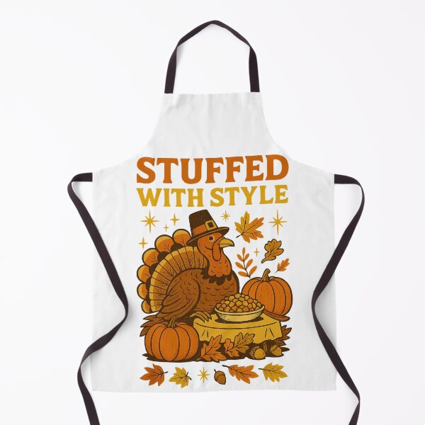 Item preview, Stuffed With Style – Funny Retro Thanksgiving Turkey Mid Century Design designed and sold by FluffyCreative.
