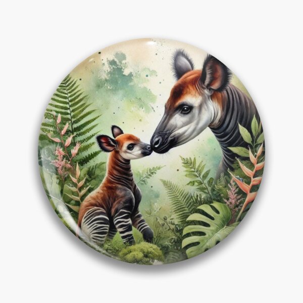 Artikelvorschau, Okapis des verborgenen Regenwaldes entworfen und verkauft von The Digital Compass.