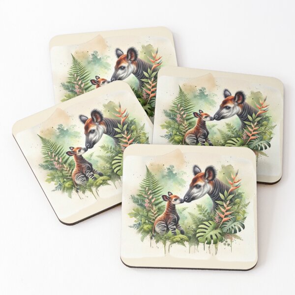 Item preview, Okapis of the Hidden Rainforest designed and sold by The Digital Compass.
