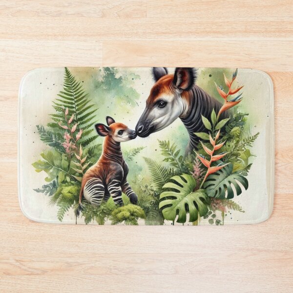 Item preview, Okapis of the Hidden Rainforest designed and sold by The Digital Compass.