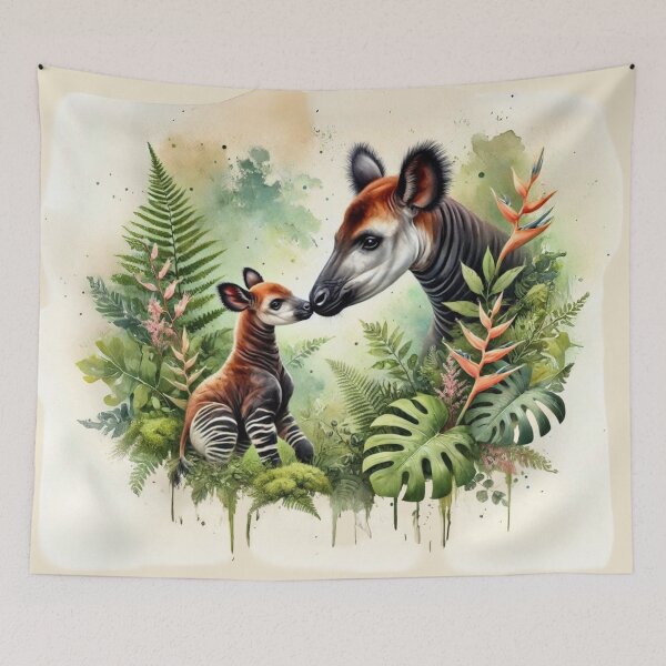 Item preview, Okapis of the Hidden Rainforest designed and sold by The Digital Compass.