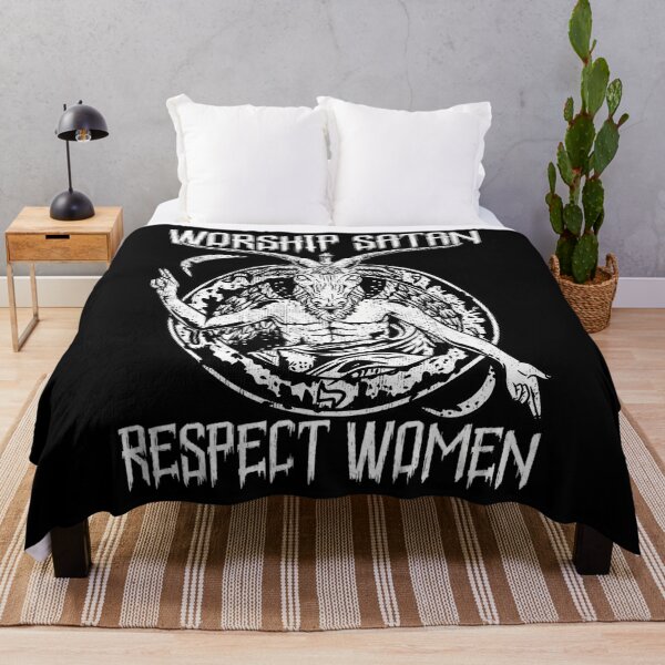 Item preview, Worship Satan Respect 	 I Satanic Goat Head 		 designed and sold by cusanofiguerl.