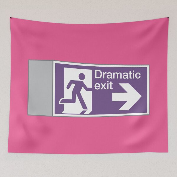 Item preview, Dramatic exit door sign designed and sold by Captain Banjo.