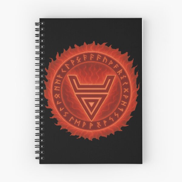 Item preview, Veles Sign - Slavic Symbol of Magic and Protection with a magical aura of flames designed and sold by Myth-LegendArt.