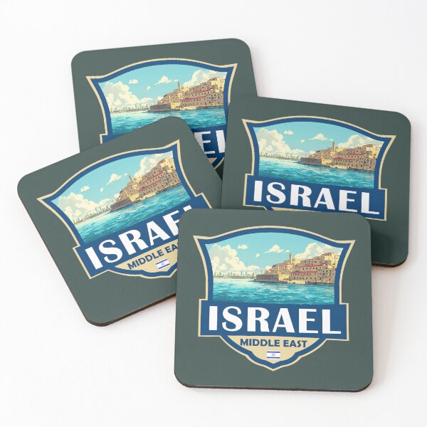 Item preview, Israel Illustration Retro Badge designed and sold by KrisSidDesigns.