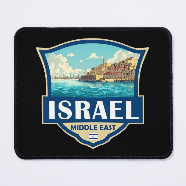 Item preview, Israel Illustration Retro Badge designed and sold by KrisSidDesigns.