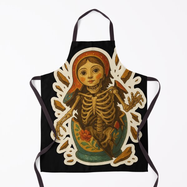 Item preview, Matrioshka of bones and flowers designed and sold by fish-eye.